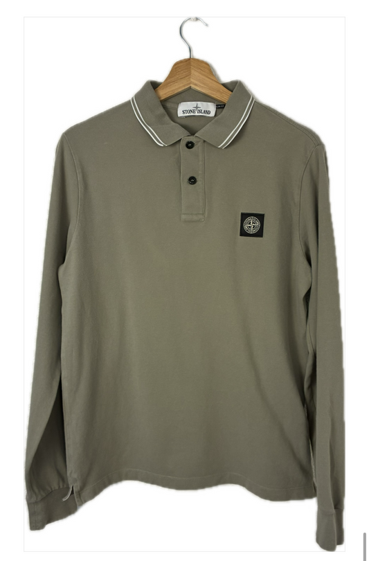 Stone Island polo longsleeve (L)
